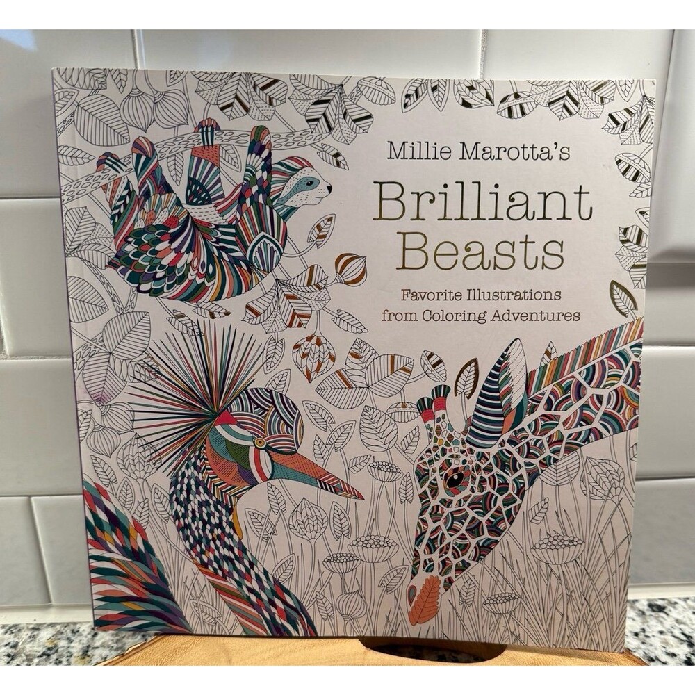 Millie Marotta Brilliant Beasts Adult Coloring Book Animals Unused Uncolored